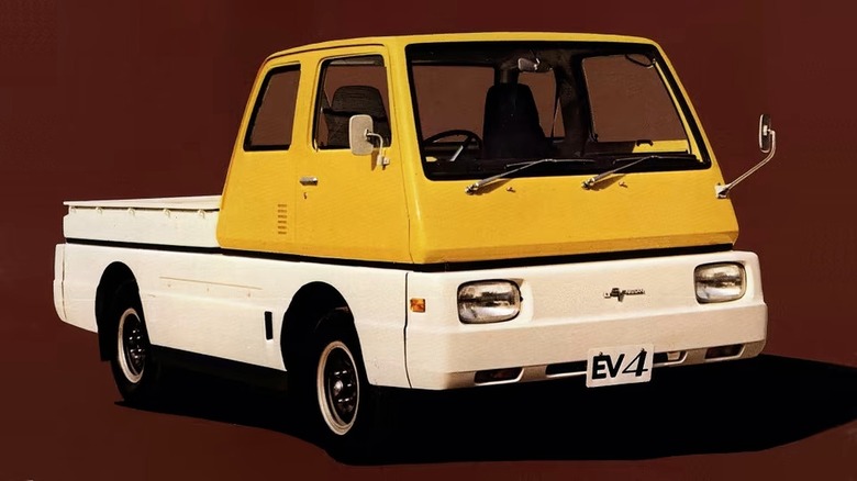 Nissan EV4-H on brown background