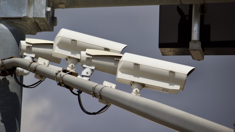 license plate readers mounted on a pole