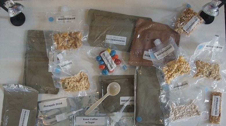 astronauts meal in space  packaged