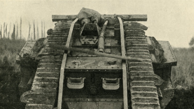 British Mark IV tank on the Western Front