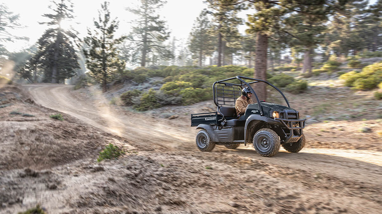 Kawasaki Mule SX on dirt road