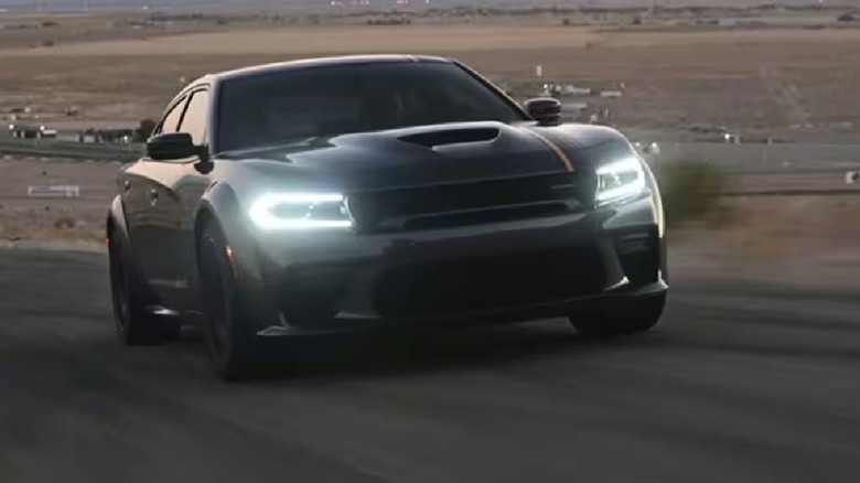 Dodge Charger driving on road