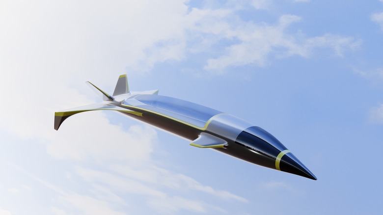 Render of hypersonic jet