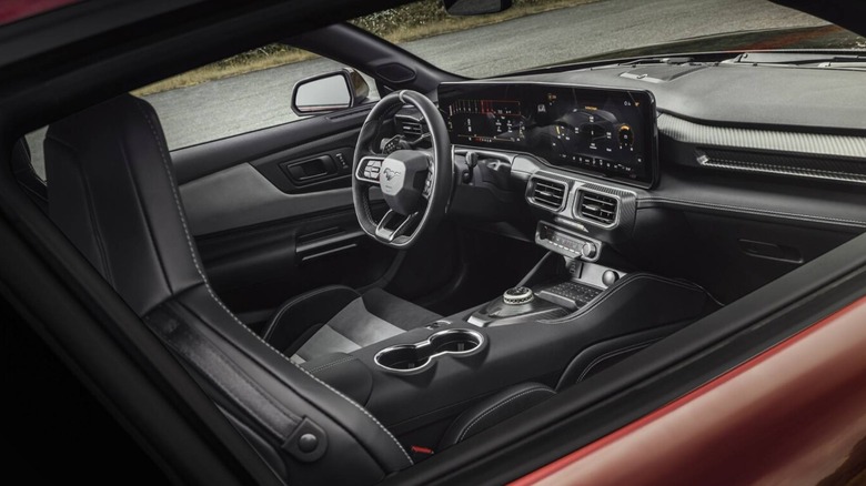 Interior of the 2025 Mustang GTD