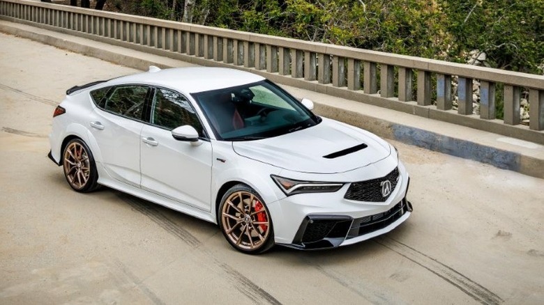 2024 Acura Integra Type S parked on bridge