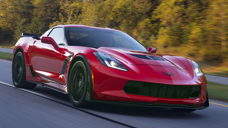 C7 Corvette Z06 on the highway