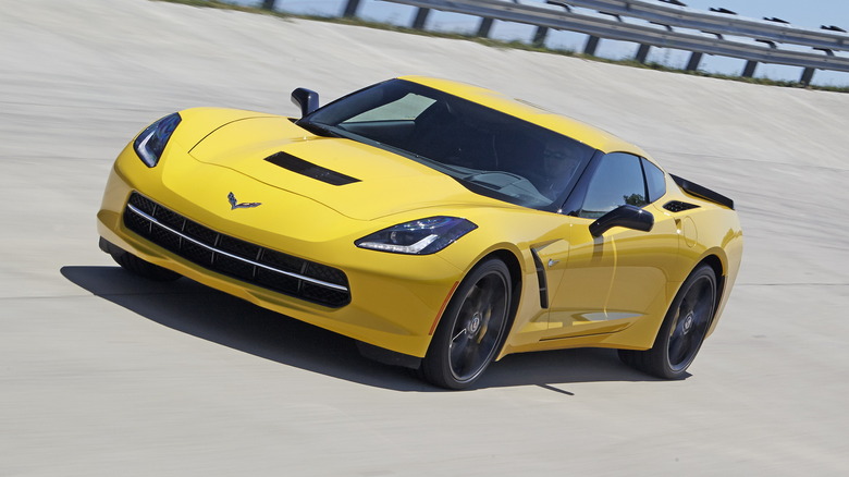 2015 Corvette Z51 on a racetrack