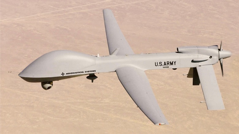 MQ-1C Grey Eagle over desert