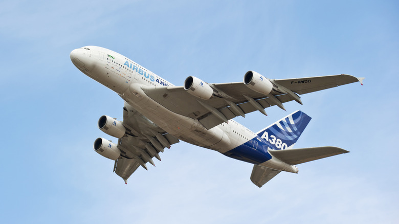 Airbus A380 in flight