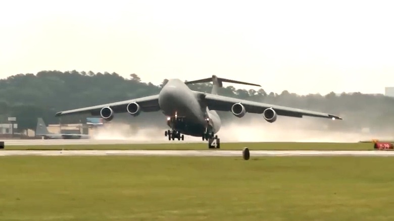 Lockheed C-5 Galaxy taking off