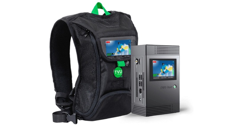 TVU IRL streaming backpack