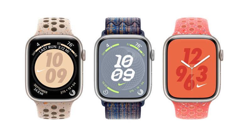 Apple Watch with nike watch faces