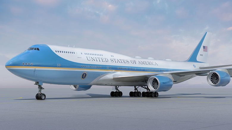 Air Force One's future 747-8 version.