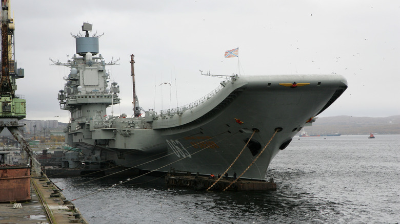 Russia's only aircraft carrier the Kuznetsov