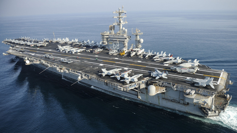 USS Nimitz underway at sea