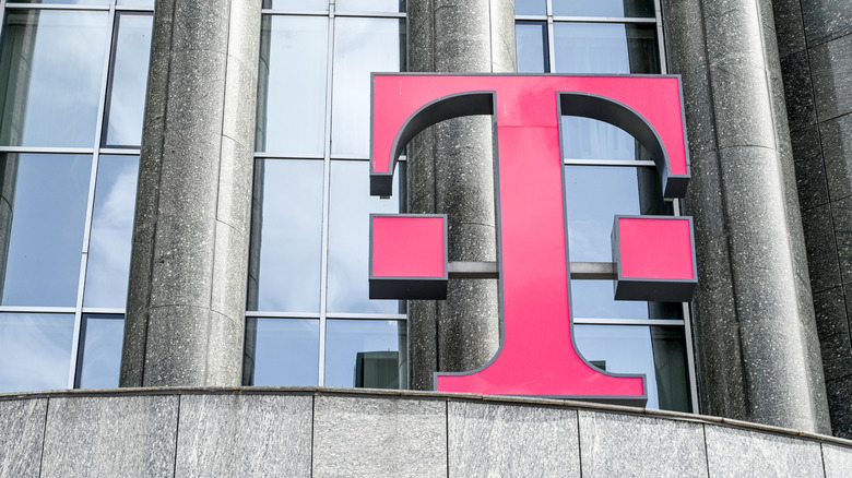 T-Mobile logo on top of building