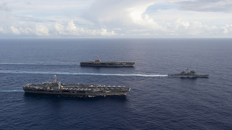 USS George Washington and USS John C. Stennis 