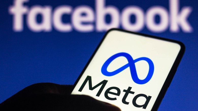 Facebook and Meta logo