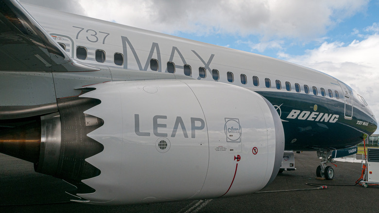 737 MAX sitting at airport