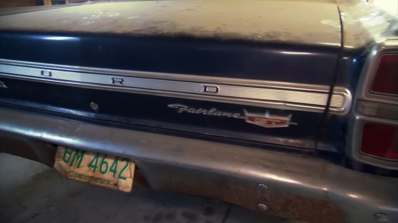 Rear view of Ford Fairlane from American Pickers