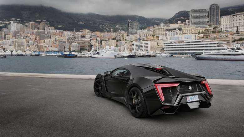 Lykan Hypersport parked by water