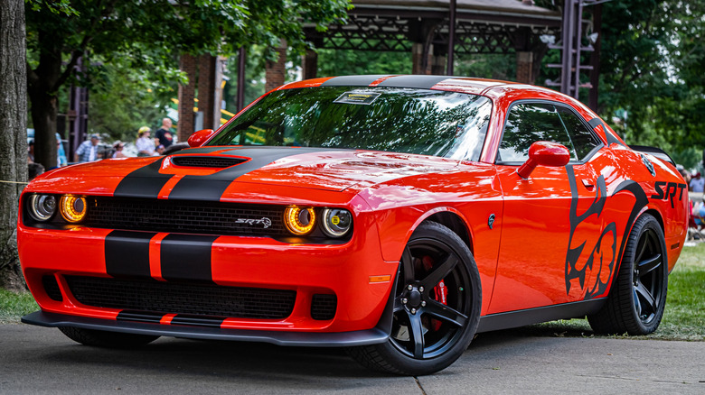 Dodge SRT Hellcat at car show