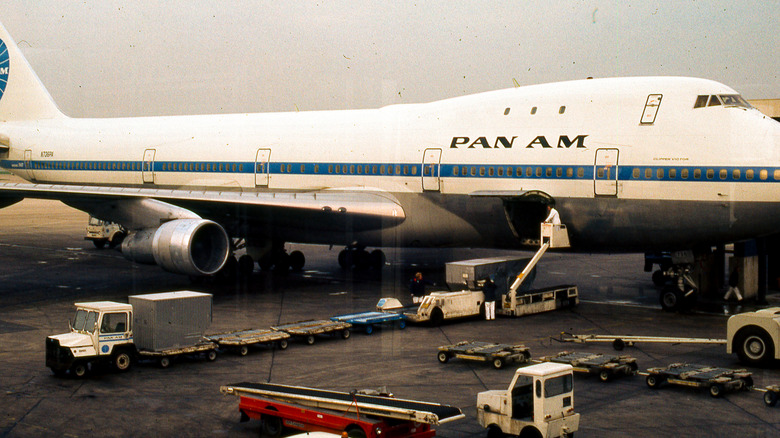 Pan Am Boeing 747 pictured on runway