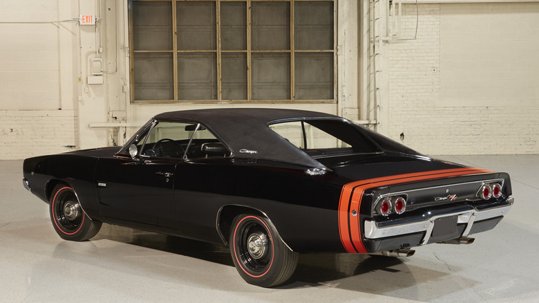 Rear 3/4 view of 1968 Dodge Hemi Charger