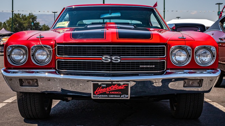 Red 1970 Chevrolet Chevelle SS 