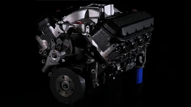 Chevrolet Performance 454HO crate engine on black background