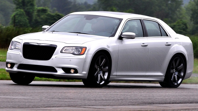 2012 300 SRT8 driving on track