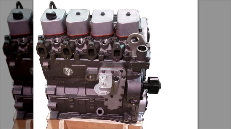 A Cummins 3.9L 4BT crate engine from CPP Diesel.