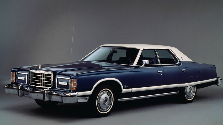 Ford LTD dark blue cream top