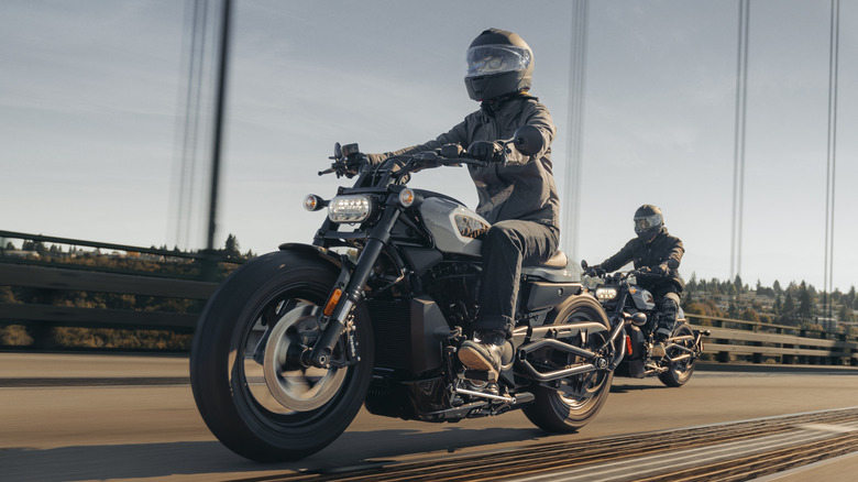 two 2024 Sportsters S on the road