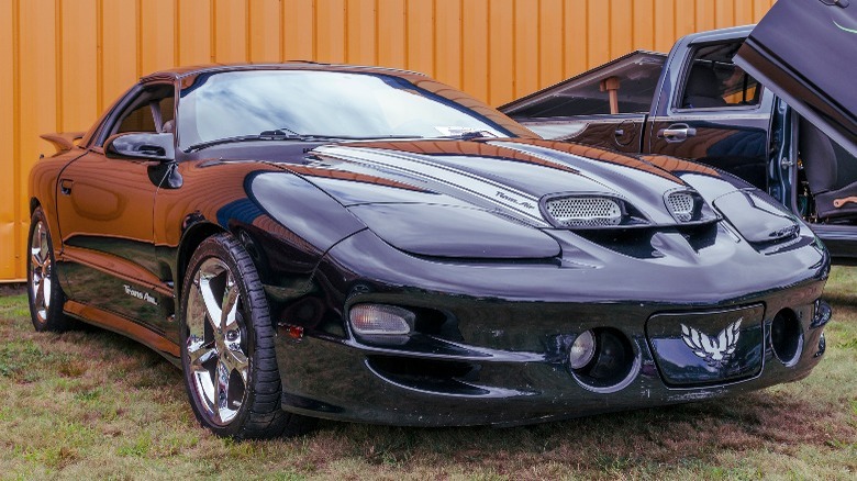 Fourth generation Pontiac Firebird three-quarters front view