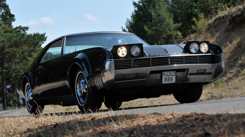 1966 Oldsmobile Toronado with headlights up