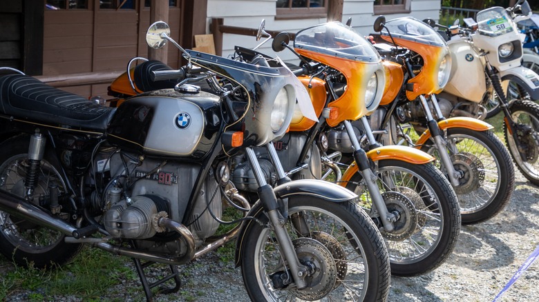 BMW R90S models in a row