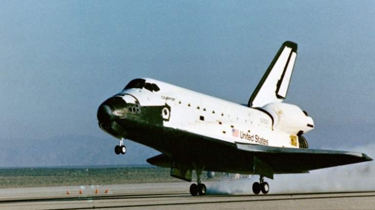 Space Shuttle Challenger in April 1983 