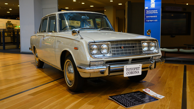 Toyopet Corona parked museum display