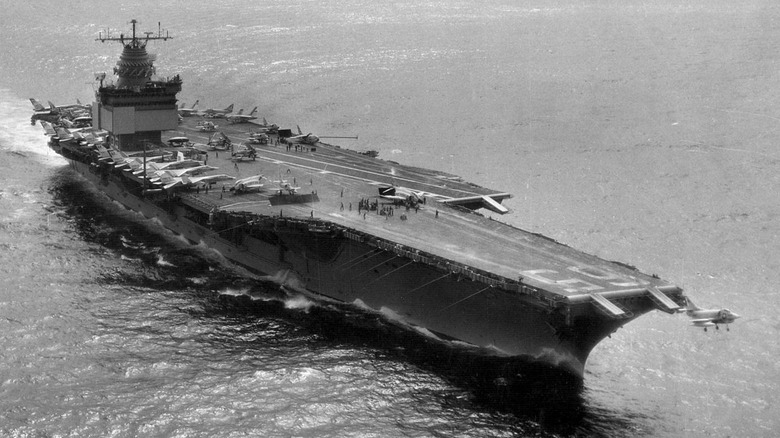 Aircraft carrier USS Enterprise (CVAN-65) on 1 October 1962