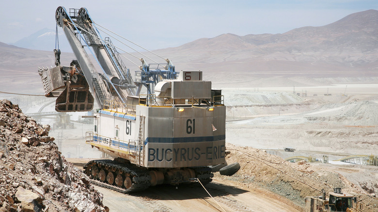 machinery vehicles in Cobalt mine