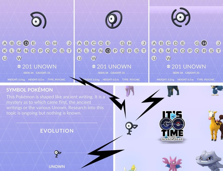 pokemon go - Are all variations of Unown in Pokémon Go? - Arqade