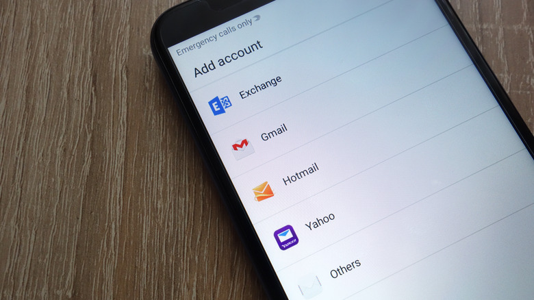 android phone adding email