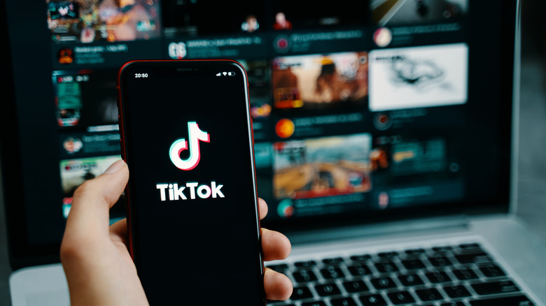 TikTok on mobile phone