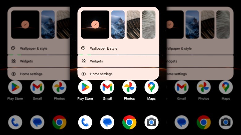 Android widget shortcut