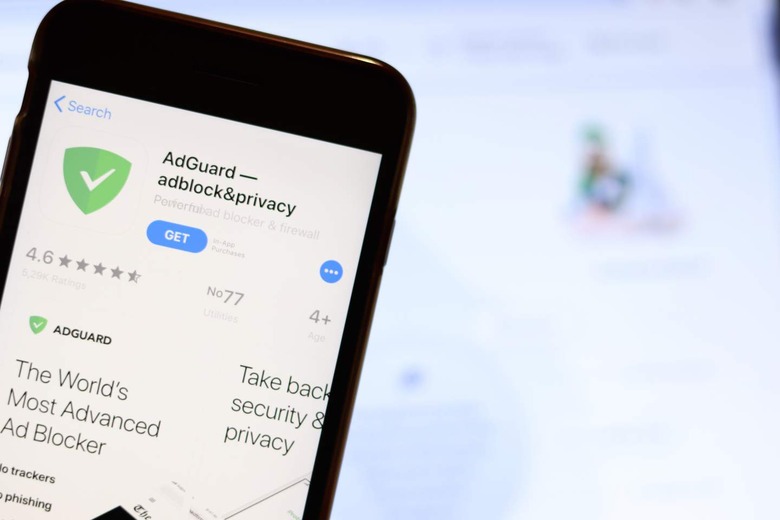 AdGuard on an iPhone