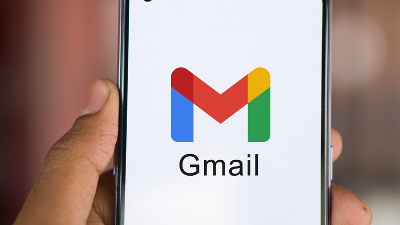 Gmail app launching on smartphone