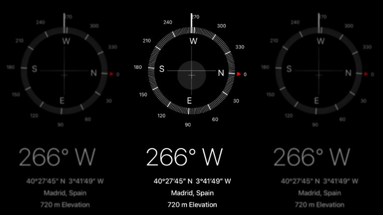 iPhone Compass app