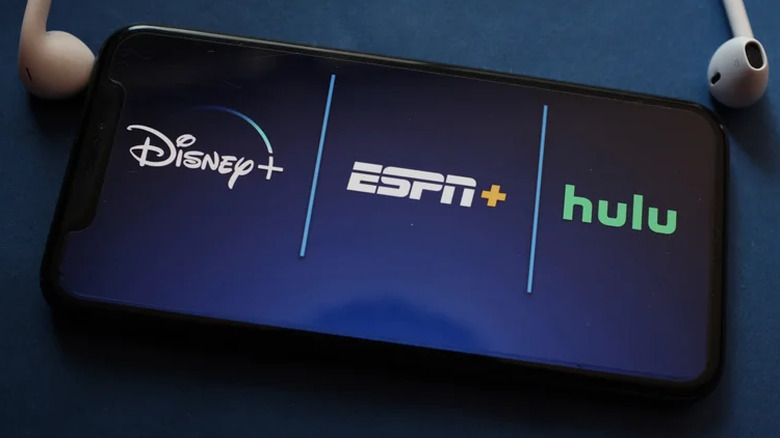 Disney hulu espn banner on phone