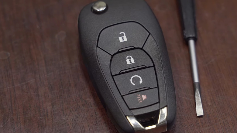 A Chevrolet key fob